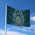 Bohemian Seven Chakras Print Polyester Flag