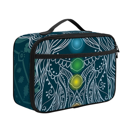 Bohemian Seven Chakras Print Portable Lunch Bag