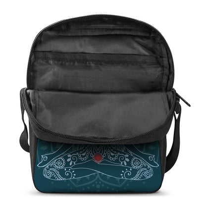 Bohemian Seven Chakras Print Rectangular Crossbody Bag