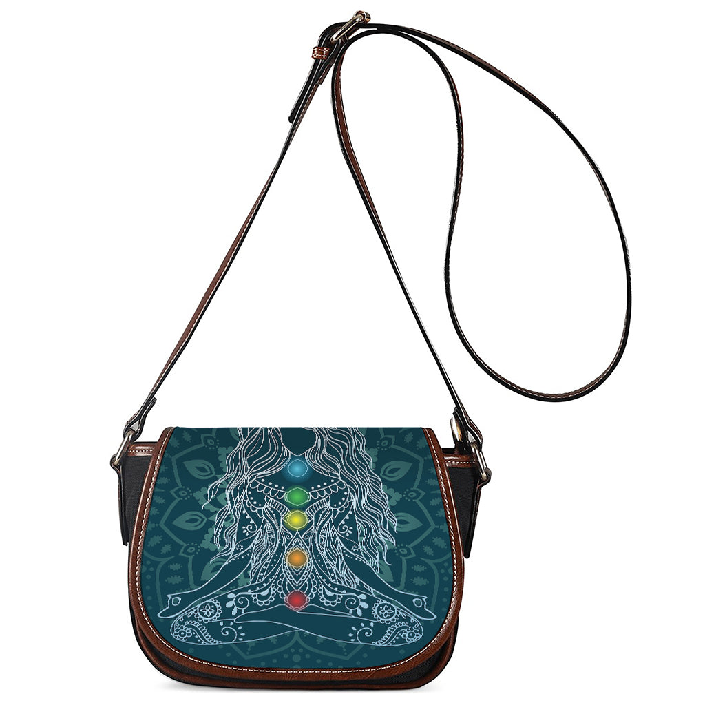 Bohemian Seven Chakras Print Saddle Bag