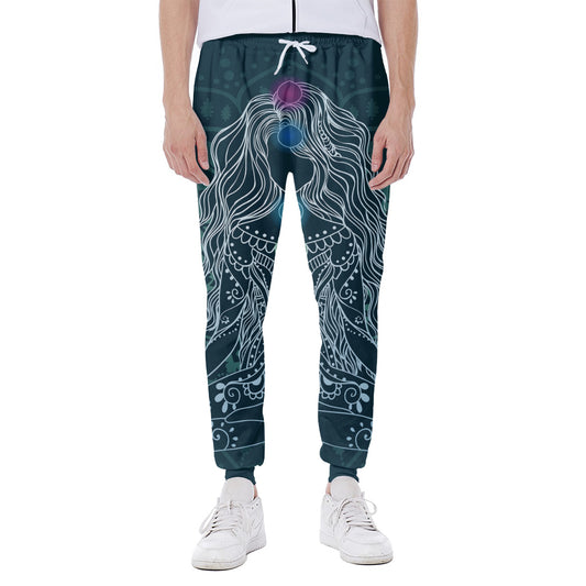 Bohemian Seven Chakras Print Scuba Joggers