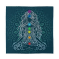Bohemian Seven Chakras Print Silk Bandana