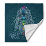 Bohemian Seven Chakras Print Silk Bandana