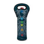 Bohemian Seven Chakras Print Single Neoprene Wine Tote