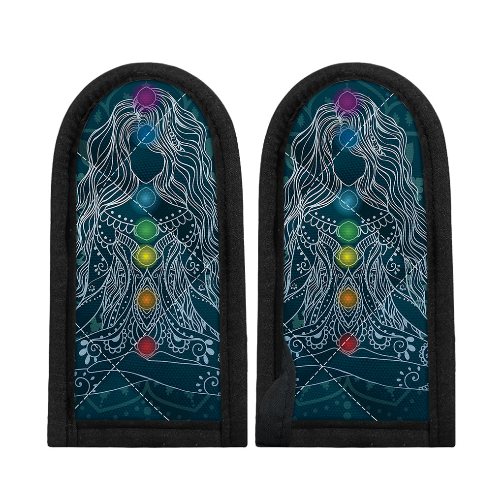 Bohemian Seven Chakras Print Skillet Handle Cover