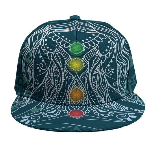 Bohemian Seven Chakras Print Snapback Cap
