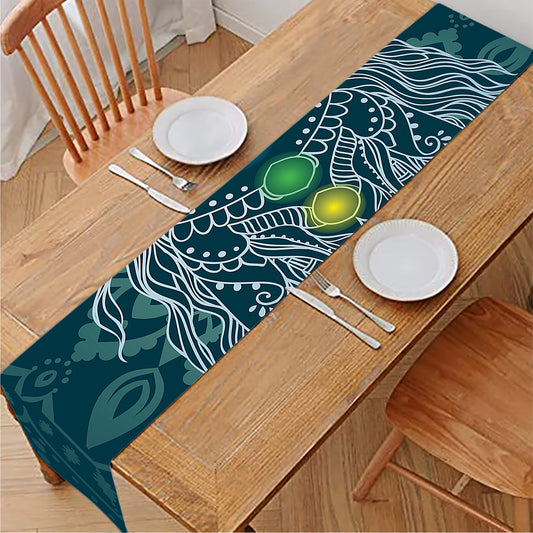 Bohemian Seven Chakras Print Table Runner
