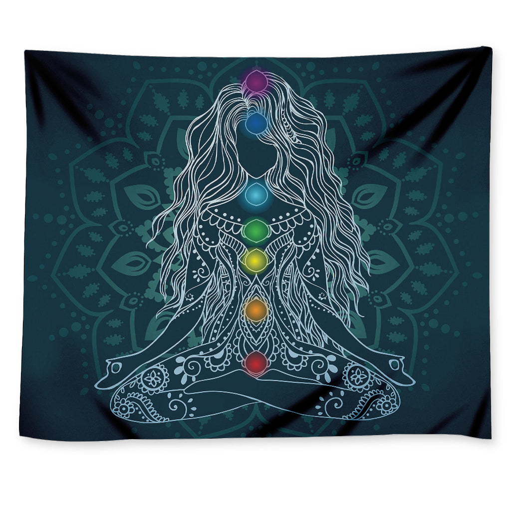 Bohemian Seven Chakras Print Tapestry