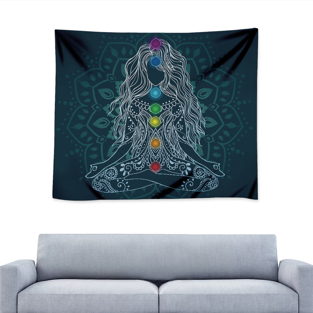 Bohemian Seven Chakras Print Tapestry