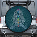 Bohemian Seven Chakras Print Tire Cover