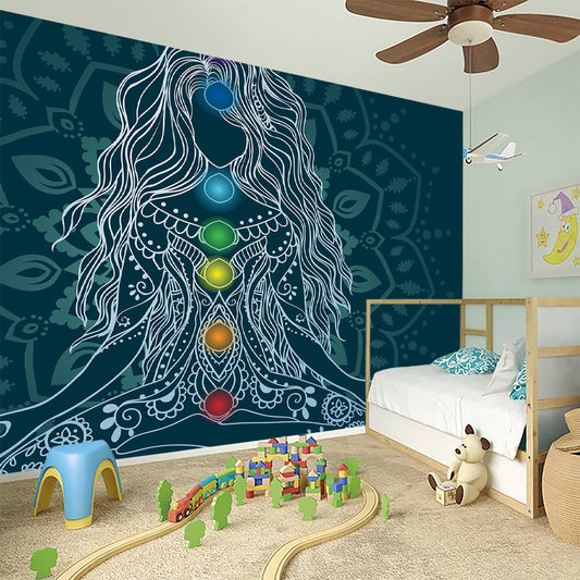 Bohemian Seven Chakras Print Wall Sticker