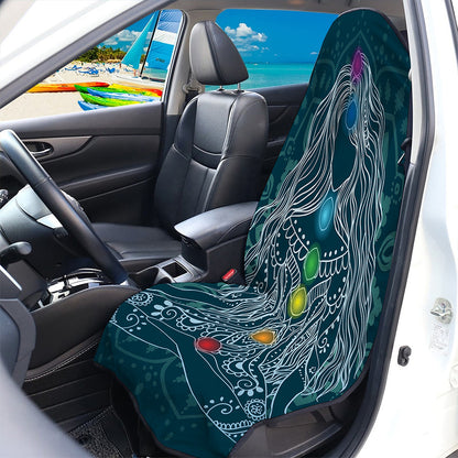 Bohemian Seven Chakras Print Waterproof Car Seat Cover
