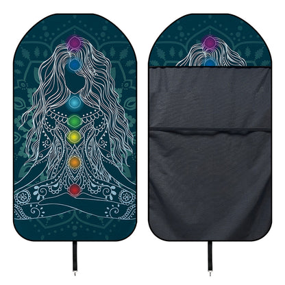 Bohemian Seven Chakras Print Waterproof Car Seat Cover