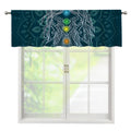 Bohemian Seven Chakras Print Window Valance