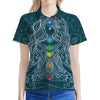 Bohemian Seven Chakras Print Women's Polo Shirt