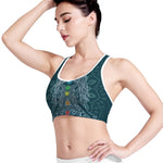 Bohemian Seven Chakras Print Women's Sports Bra