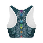 Bohemian Seven Chakras Print Women's Sports Bra