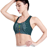 Bohemian Seven Chakras Print Women's Sports Bra