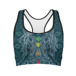 Bohemian Seven Chakras Print Women's Sports Bra