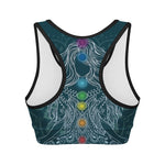Bohemian Seven Chakras Print Women's Sports Bra