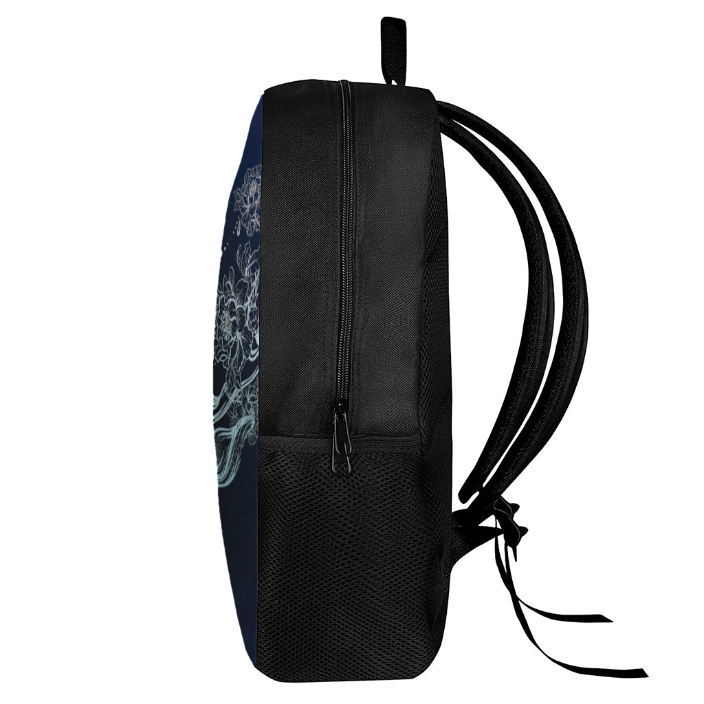 Bohemian Spiritual Deer Print 17 Inch Backpack