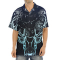 Bohemian Spiritual Deer Print Aloha Shirt