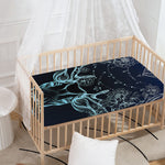 Bohemian Spiritual Deer Print Baby Crib Sheet