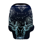 Bohemian Spiritual Deer Print Baby Seat Cover