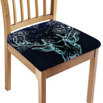 Bohemian Spiritual Deer Print Chair Cushion Cover