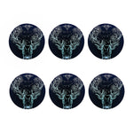 Bohemian Spiritual Deer Print Coaster Set