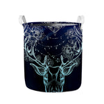 Bohemian Spiritual Deer Print Collapsible Laundry Basket