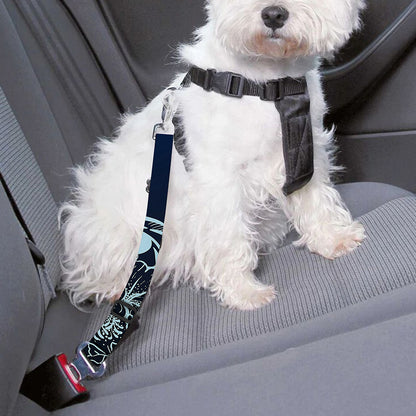 Bohemian Spiritual Deer Print Dog Seat Belt