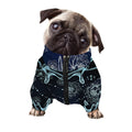 Bohemian Spiritual Deer Print Dog Zip Up Jacket
