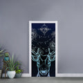 Bohemian Spiritual Deer Print Door Sticker