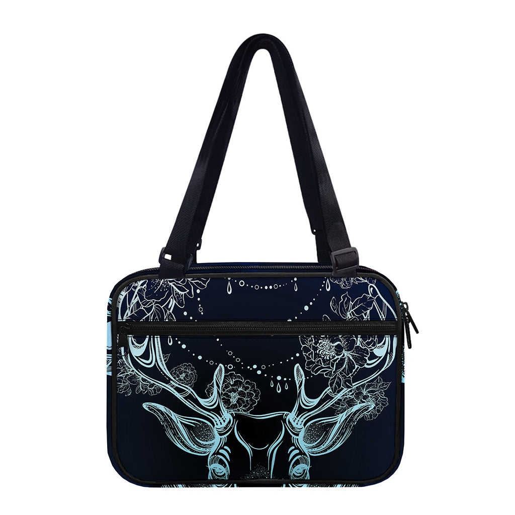 Bohemian Spiritual Deer Print Double Strap Bible Bag