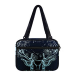 Bohemian Spiritual Deer Print Double Strap Bible Bag