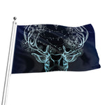 Bohemian Spiritual Deer Print Flag