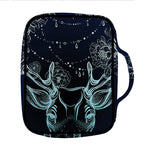 Bohemian Spiritual Deer Print Front Pocket Bible Bag