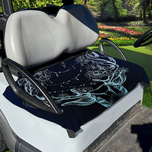 Bohemian Spiritual Deer Print Golf Cart Seat Cover