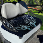 Bohemian Spiritual Deer Print Golf Cart Seat Cover