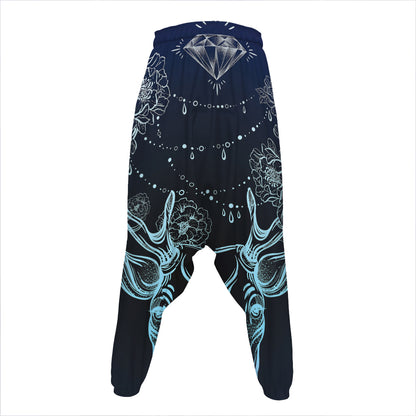 Bohemian Spiritual Deer Print Hammer Pants
