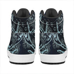 Bohemian Spiritual Deer Print High Top Leather Sneakers