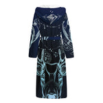 Bohemian Spiritual Deer Print Hooded Bathrobe