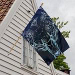 Bohemian Spiritual Deer Print House Flag