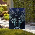 Bohemian Spiritual Deer Print House Flag