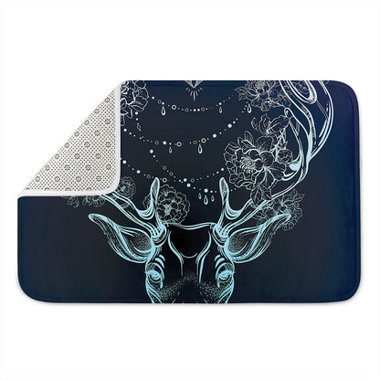 Bohemian Spiritual Deer Print Indoor Door Mat