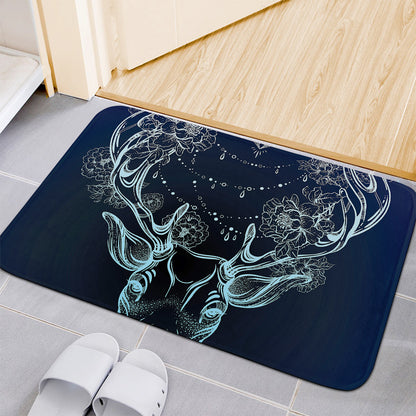 Bohemian Spiritual Deer Print Indoor Door Mat