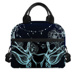 Bohemian Spiritual Deer Print Insulated Lunch Bag