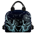 Bohemian Spiritual Deer Print Insulated Lunch Bag