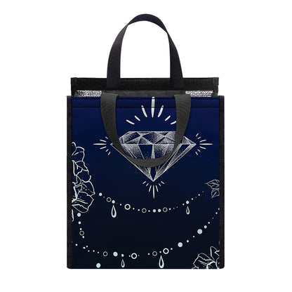 Bohemian Spiritual Deer Print Insulated Lunch Tote